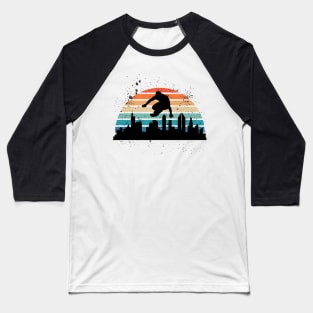 Vintage Retro Parkour and Freerunning Baseball T-Shirt